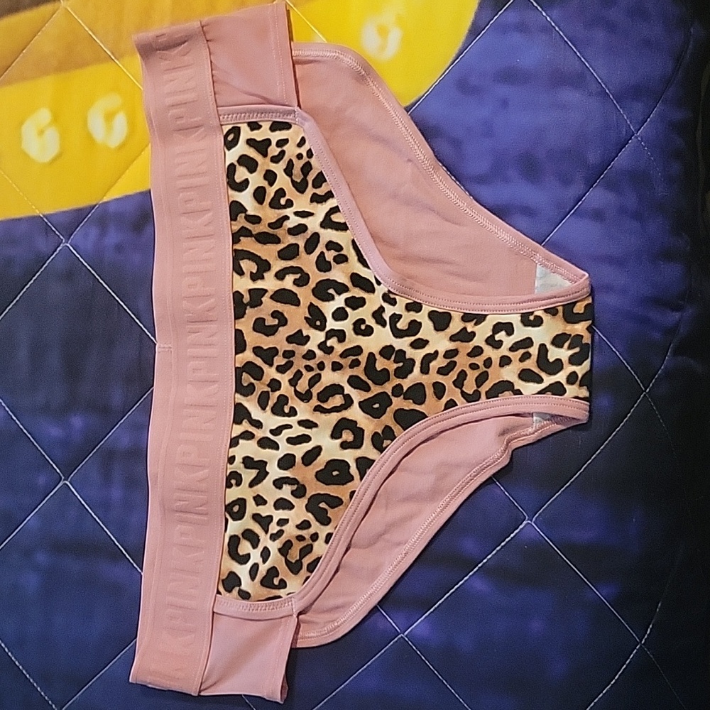 Pink leporard print Victoria secret panties-lrg